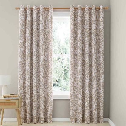 Sorrel Leaf Natural Curtains Two Panels - 66x90 Inch