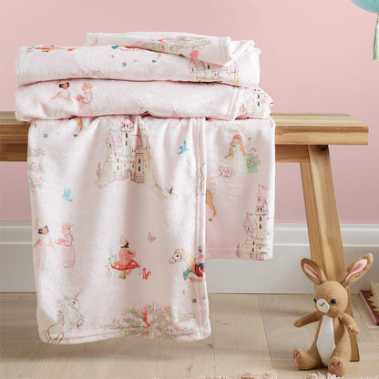Belle & Boo Fairytale Pink Blanket Throw - 150x200cm