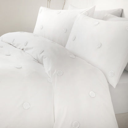 Dot Garden White/White Duvet Set