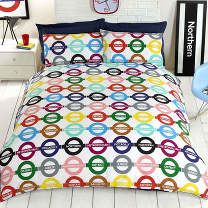 London Underground Multi Duvet Set