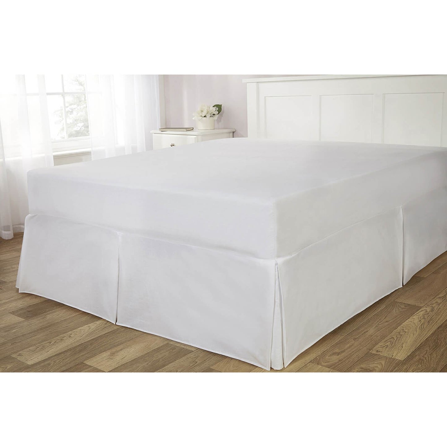 Easy White Fit Valance Sheet