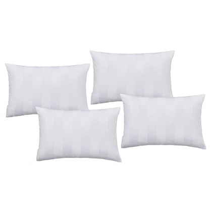 Catherine Lansfield So Soft Satin Stripe White Pillow case with envelope closure - Standard