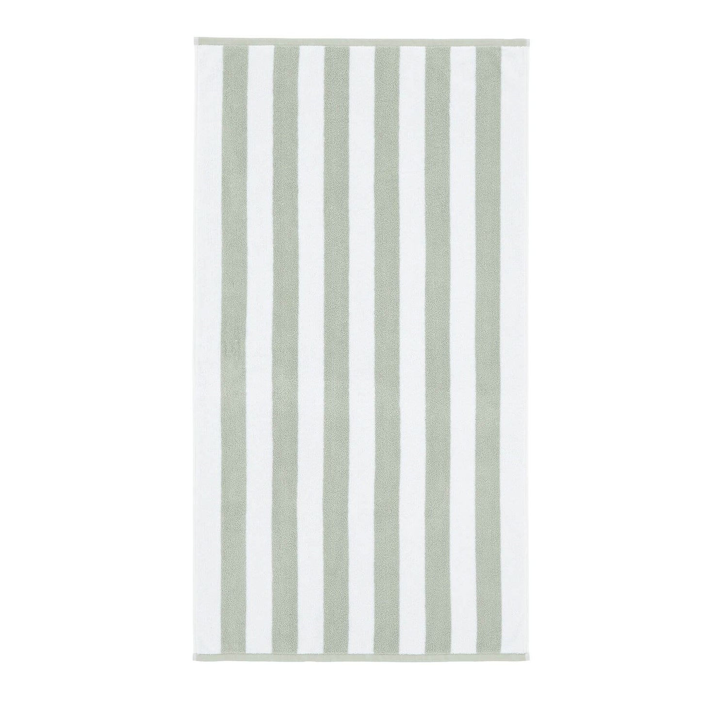 Reversible Stripe Jacquard Sage Green Bath Towel - 70x120 cm