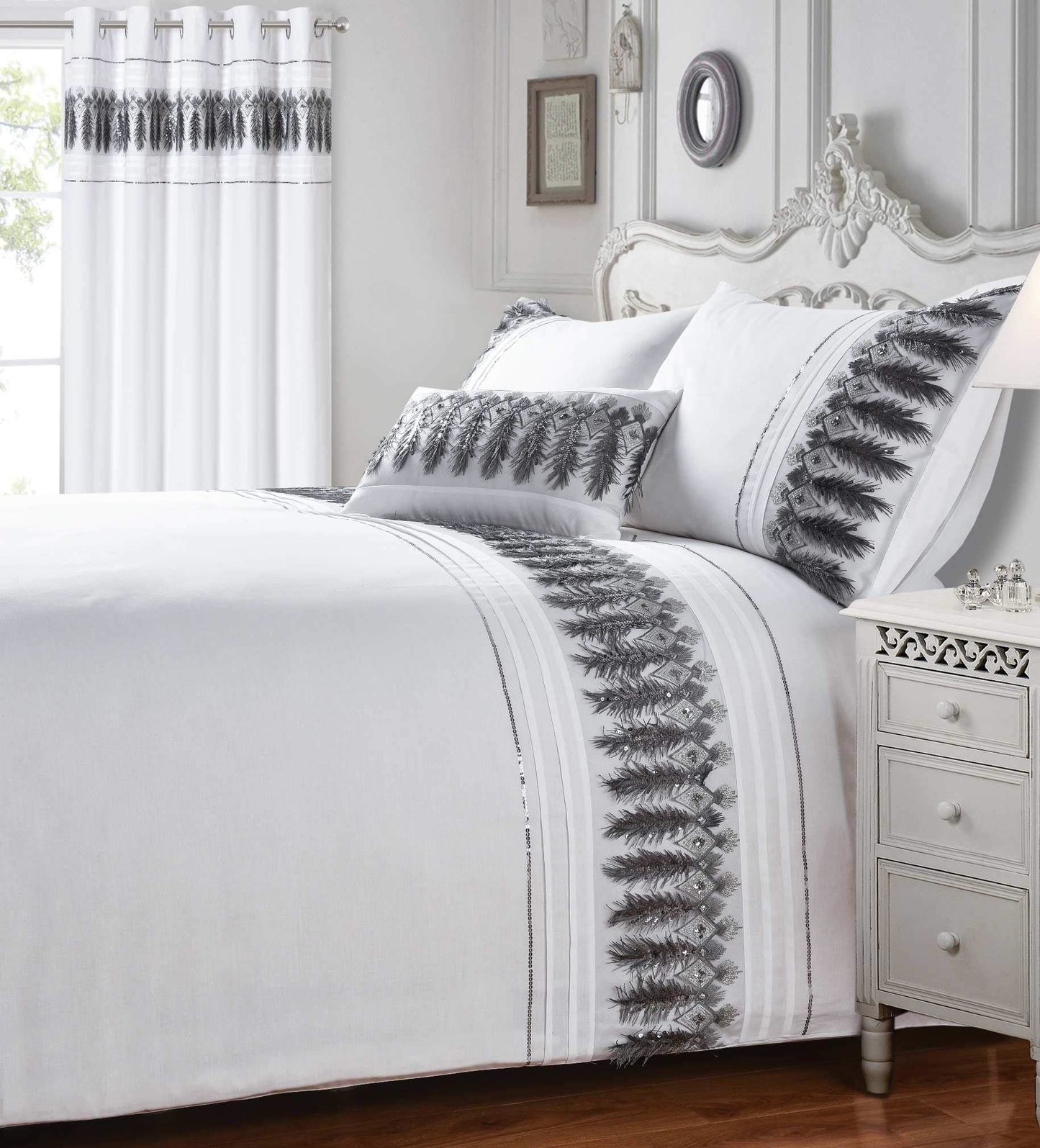 Feather White Duvet Set