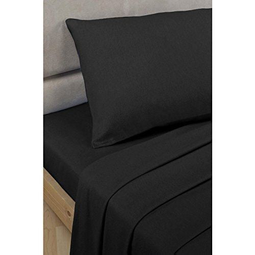 Essentials Percale Black Fitted Sheet