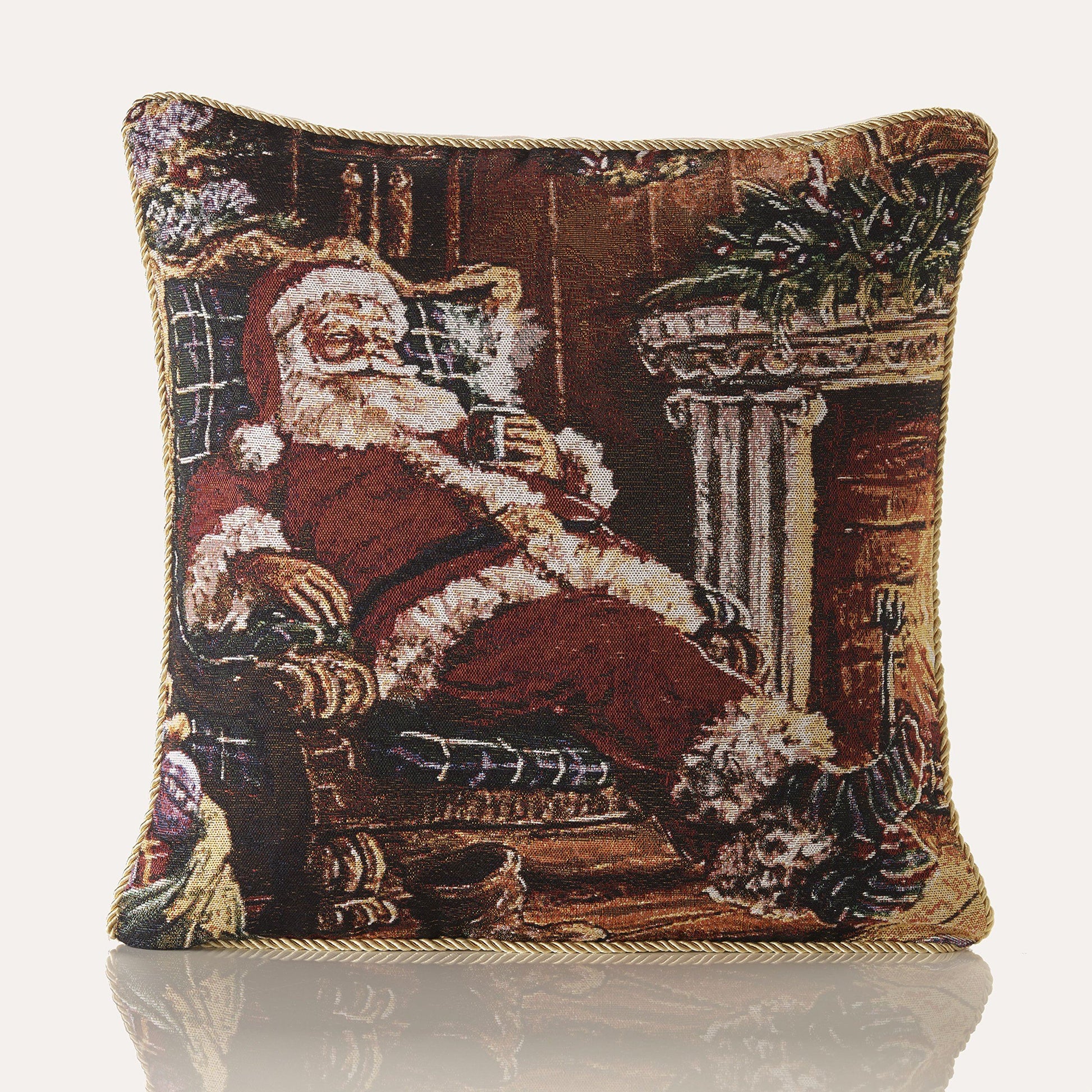 Christmas Tapestry Cushion Cover