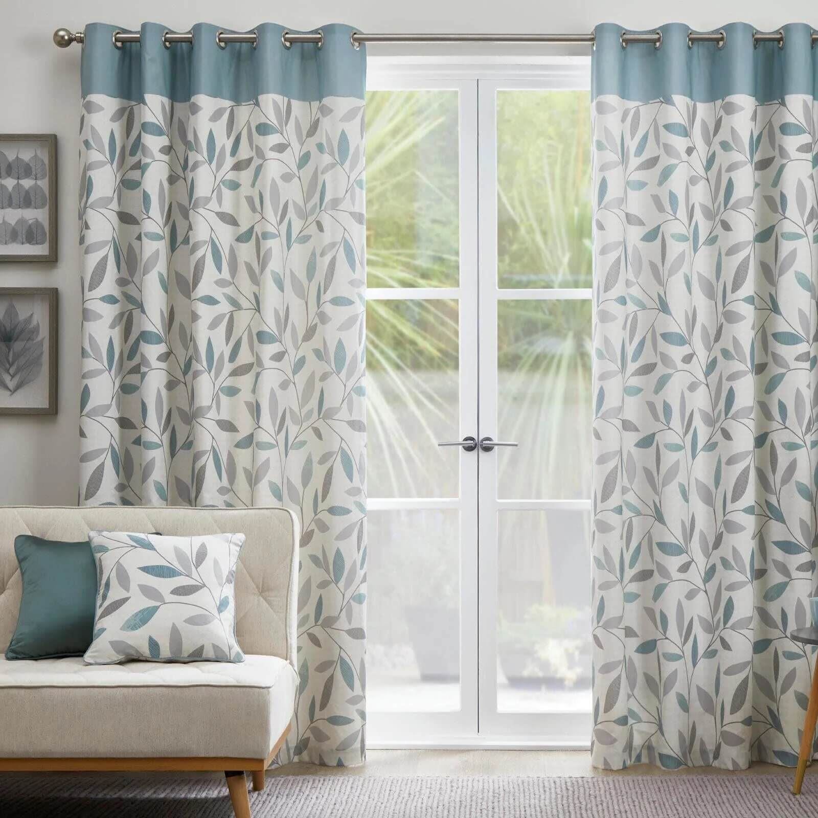 Beechwood Duck Egg Eyelet Curtains
