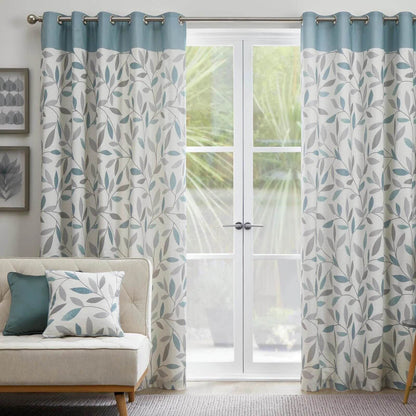Beechwood Duck Egg Eyelet Curtains