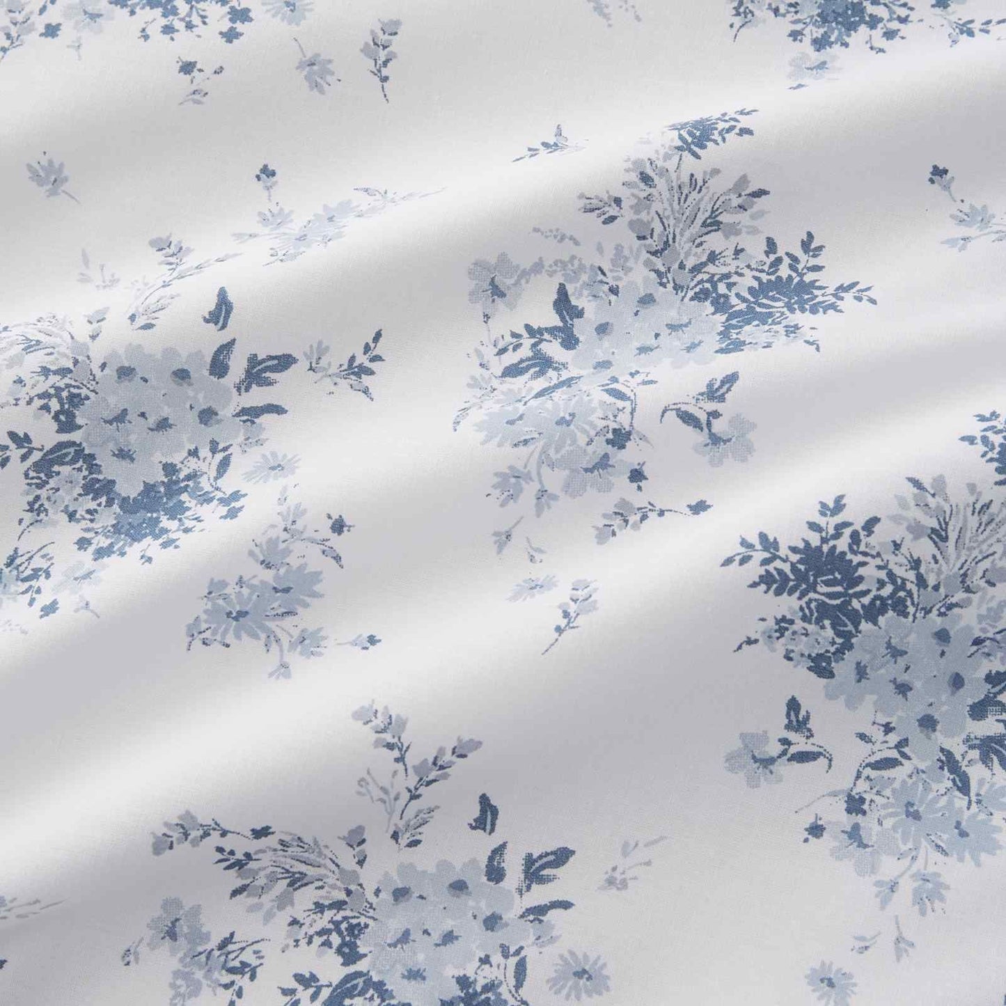 Lucie Floral Frill Blue Duvet Cover Set