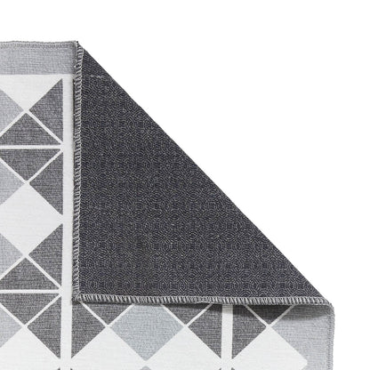 Victoria H1184 Grey/Dark Grey Washable Rug