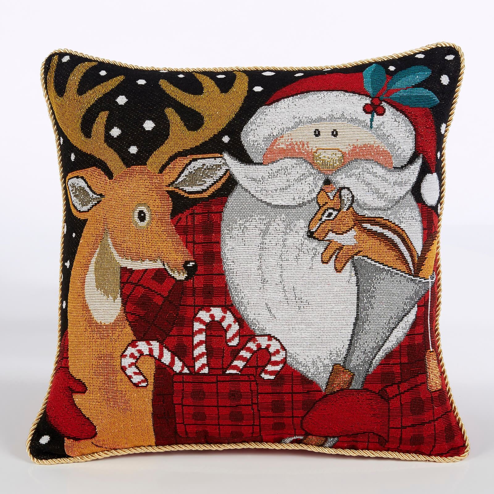 Santa Squirrel Multi Cushion Cover