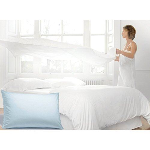 Percale Duck Egg Duvet Set