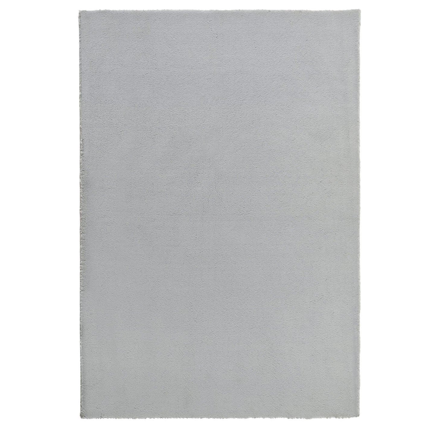 Washable Faux Fur Grey Hall Runner