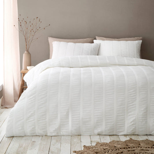 pineapple-elephant-waffle-seersucker-bedding-duvet-cover-set-white