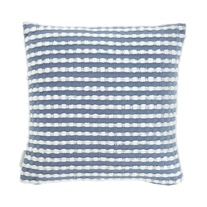 Stab Stitch Blue Cushion