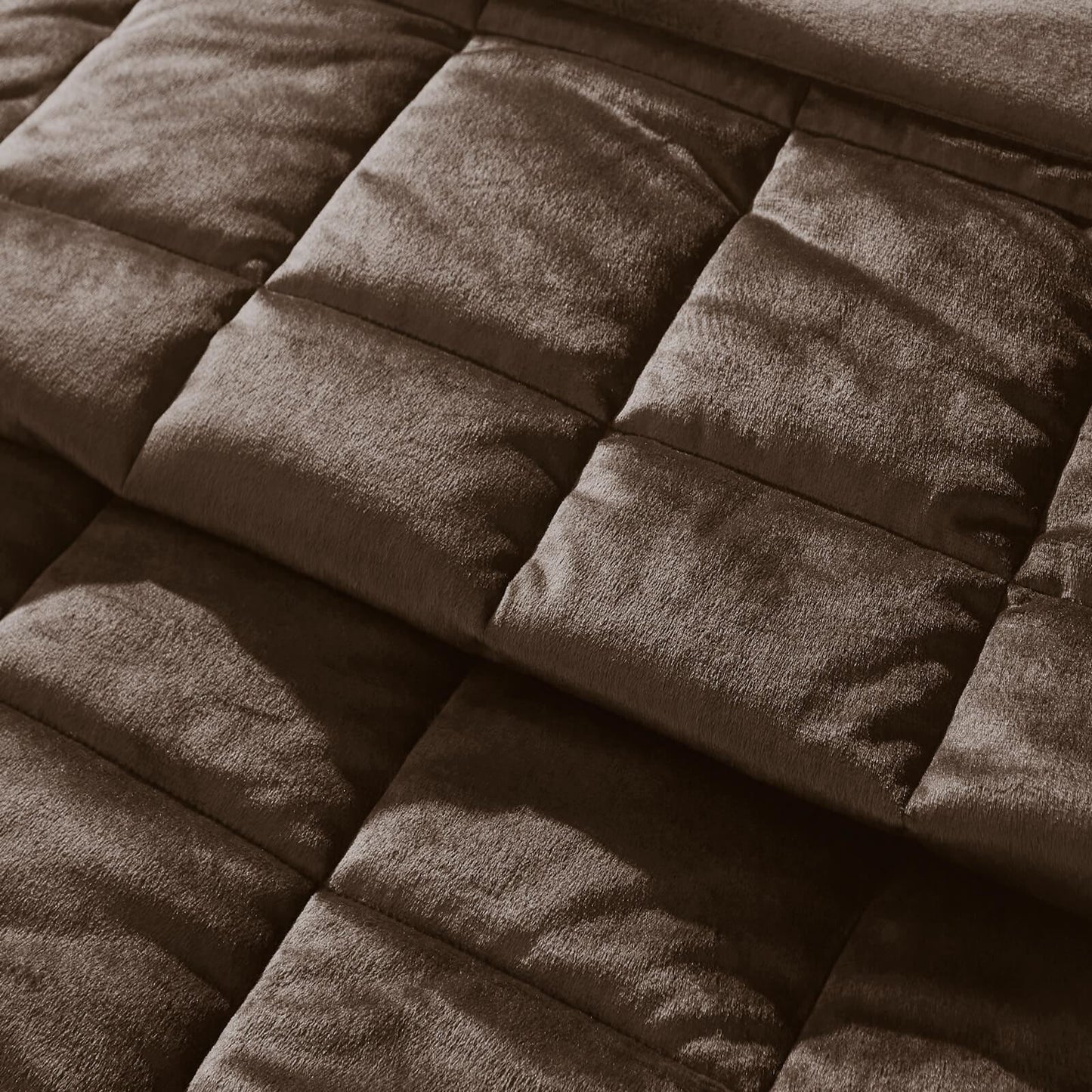 Catherine Lansfield Kingsley Soft Matt Velvet Bedding Duvet Cover Set Chocolate