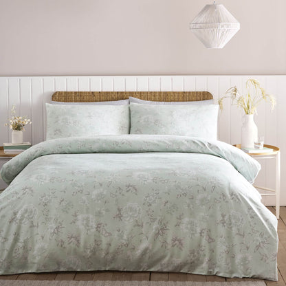 Mia Duck Egg Duvet Cover Set With Pillow Case