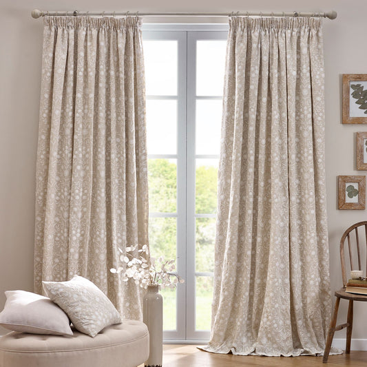 Juliette Linen Pencil Pleat Curtains