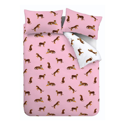 Tiger Pink Duvet Cover Set