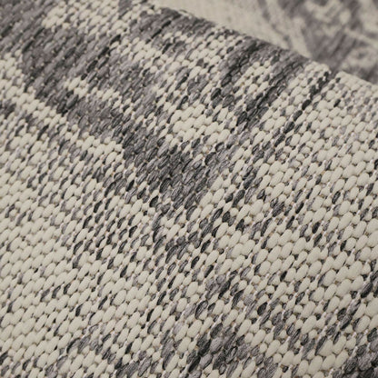 Flatweave Gel Medallion Steel Grey Rug