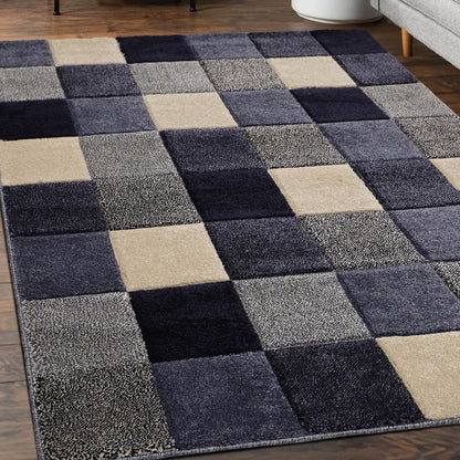 Newport Blocks Blue Blocks Rug