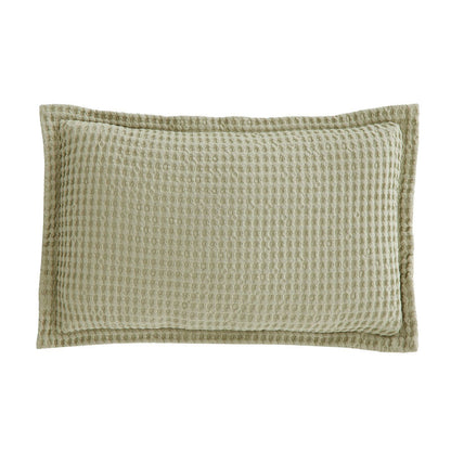 Pineapple Elephant Jaipur Chunky Waffle Sage Green Cushion - Filled
