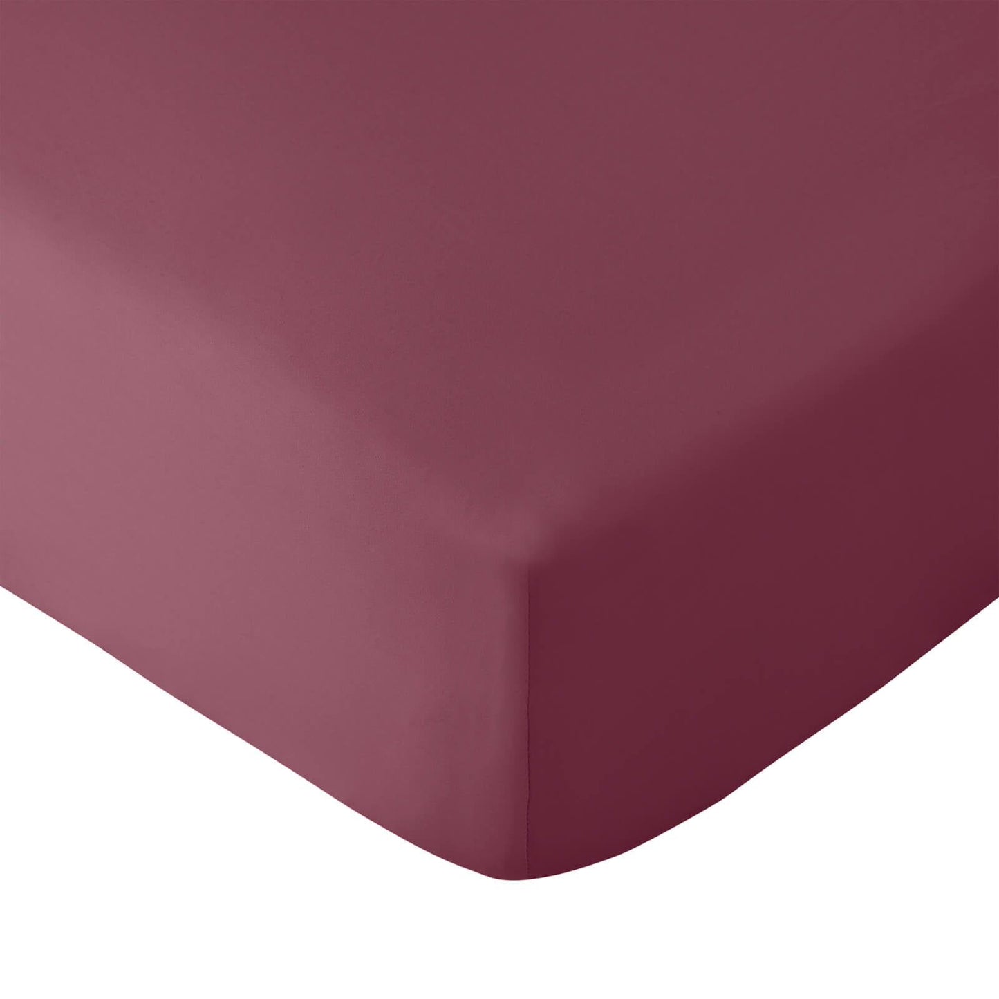 Catherine Lansfield Non-Iron Bed Linen Fitted Sheet Burgundy
