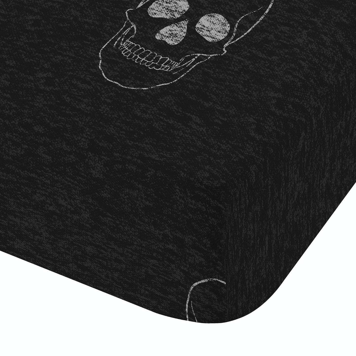 Skulls Grey Fitted Sheet