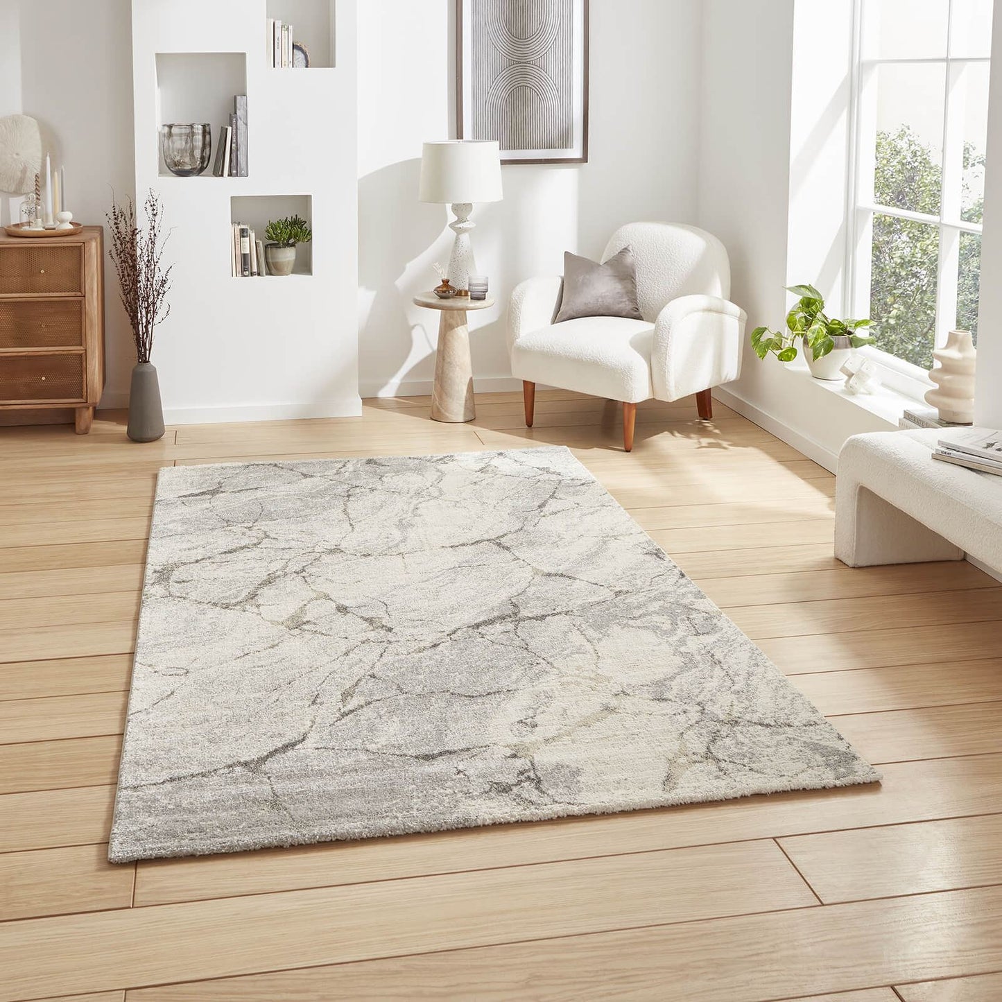 Geneva 1614 Silver Berber Rug