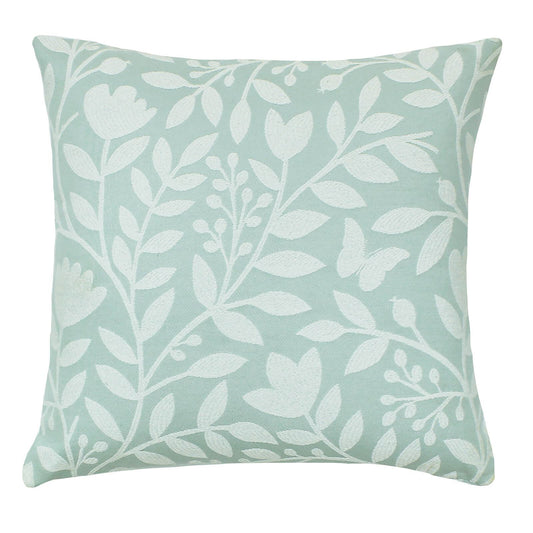 Eleanor Floral Aqua Cushion Cover