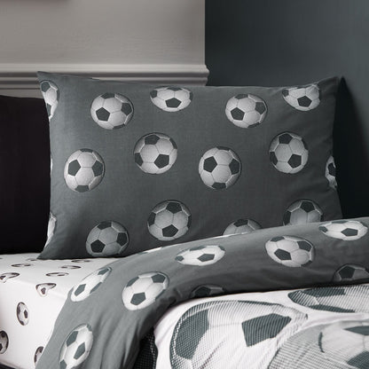 Catherine Lansfield Football Grey Duvet Cover Set