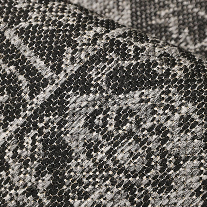 Flatweave Gel Medallion Black Rug