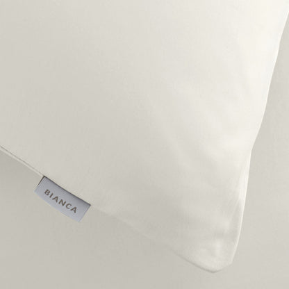 200 Thread Count Cotton Percale Cream Pillow case Pair with envelope closure