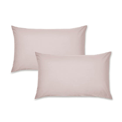 Easy Iron Percale Standard Pillowcase Pair Blush Pink