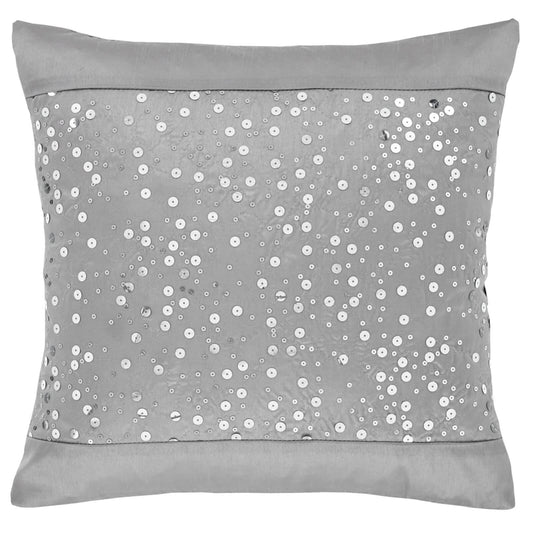 Downstairs Living Glitzy Sequin Grey Filled Cushion