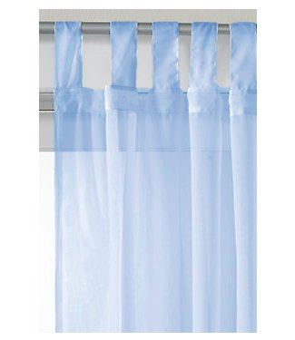 Voile Sheer Sky Blue Curtain Panel