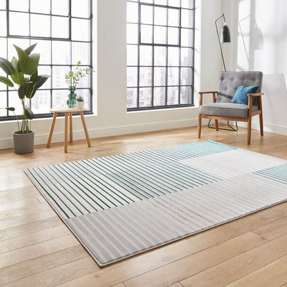 Apollo 2681 Grey/Green Modern Rug