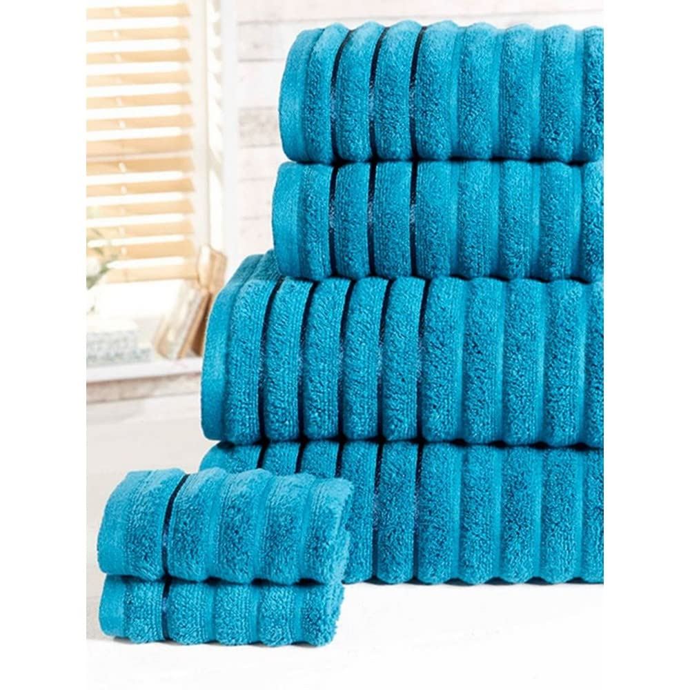 Ribbed Teal Towel Bale