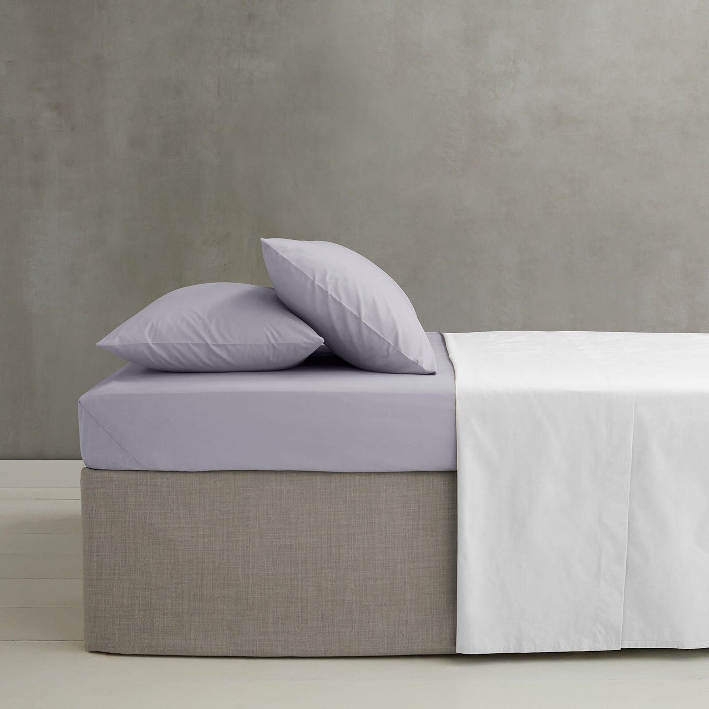 Easy Iron Percale Lilac Extra Deep Fitted Sheet