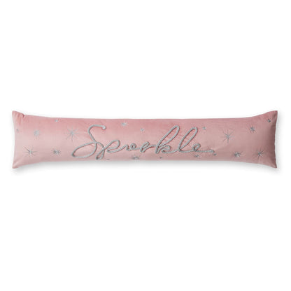 Christmas Sparkle Door Draught Excluder Pink