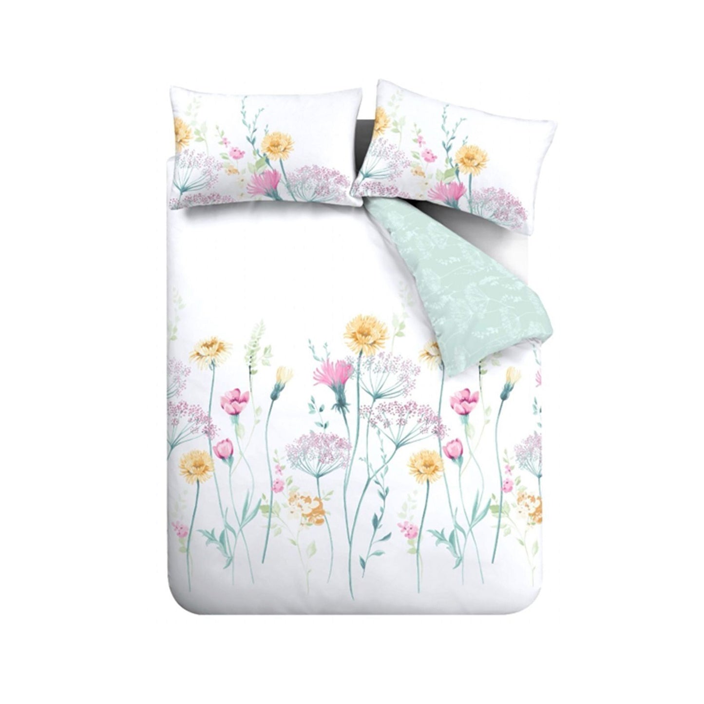 Catherine Lansfield Meadowsweet Floral Bright Duvet Cover Set