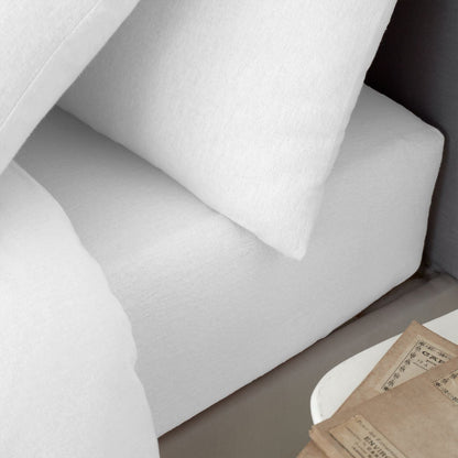 Catherine Lansfield Brushed Cotton White Extra Deep Fitted Sheet - Super King