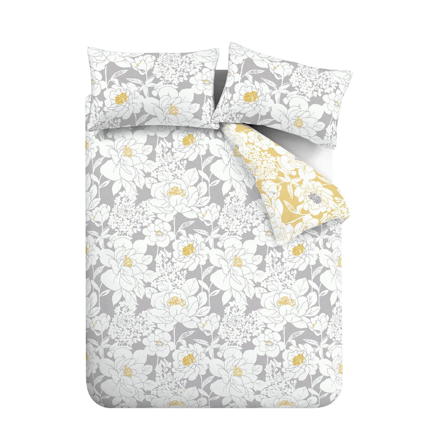 Saskia Floral Ochre Duvet Set