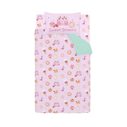 Catherine Lansfield Sweet Treats Pink Duvet Cover Set