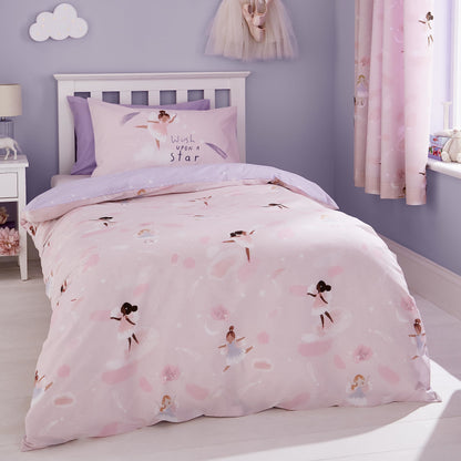 Dancing Fairies Pink Kids Duvet Set