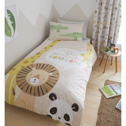 Roarsome Animals Natural Duvet Set