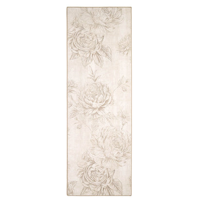 Hug Rug Eco-Washable Muted Floral Beige 75x220