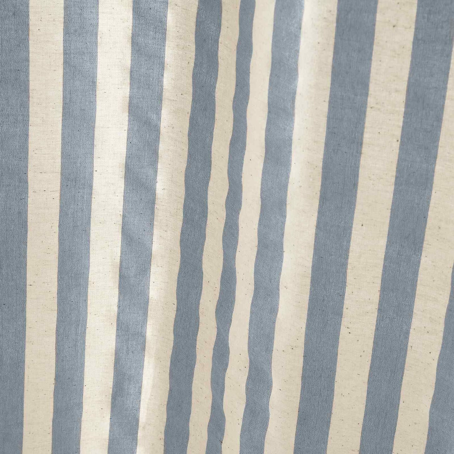 Zanzibar Yarn Dyed Stripe Blue Curtain Panel