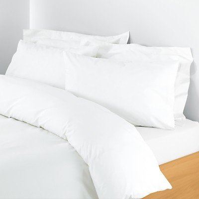 Essentials Percale White Duvet Set