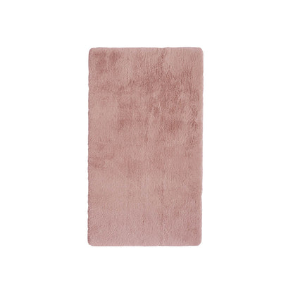 Luxury Faux Fur Blush Plain Rug